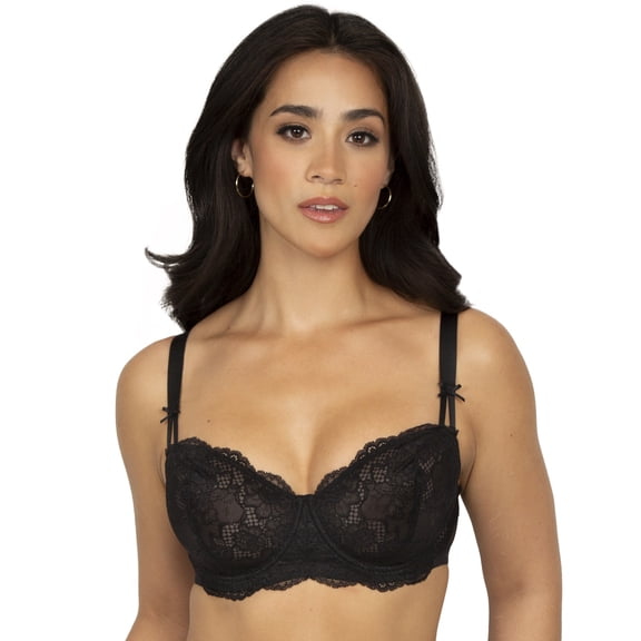 Smart & Sexy Women's Temptation Lace Balconette Bra
