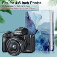 thumbnail image 3 of Fintie Photo Album 4x6 Photos - 112 Photos Premium Vegan Leather Cover, Portable Wallet Photo Albums, Ocean Marble, 3 of 8