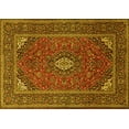 thumbnail image 1 of Ahgly Company Indoor Rectangle Medallion Yellow Traditional Area Rugs, 8' x 12', 1 of 4
