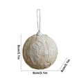 thumbnail image 3 of Arghm Fabric Christmas Ornament Tree Window Hanging Decor,Mesh Foam Ball,Festive Decorative Sphere 3.14 Inch, 3 of 6