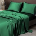 thumbnail image 3 of Hiroekza Premium Non-Slip Full Size Fitted Sheet Mattress Cover - Breathable, Soft & Durable - Multiple Colors Available Green, 3 of 5