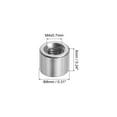 thumbnail image 2 of Uxcell 10Pack Round Connector Nuts, M4x6x8mm Coupling Nut Sleeve Rod Bar Stud Nut, 2 of 6
