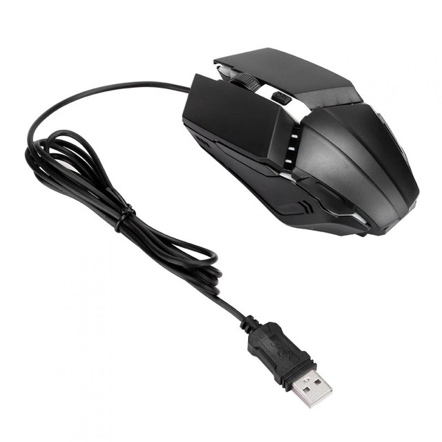 Ergonomic Mouse,Wired Mouse Colorful Luminous Mouse Optical Mouse Solid Performance