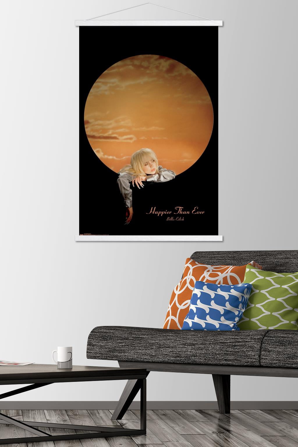 Billie Eilish - Moon Wall Poster with Magnetic Frame, 22.375" x 34"