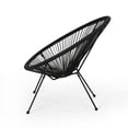 thumbnail image 4 of Taliyah Outdoor Hammock Weave Chair with Steel Frame, Set of 4, Black Finish, 4 of 10