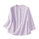thumbnail image 3 of Manga larga blanca,Camiseta de verano de manga larga con cuello redondo para mujer, cómoda y casual, color liso, corte regular, para casa o el trabajo, sopatenor, 3 of 8