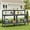 Grey, variant on SERWALL Outdoor Potting Bench with Storage & Hooks, 3-Tier Heavy-Duty HDPE Garden Workstation Table, All-Weather Potting Table for Patio & Backyard, 34.8’’W x 17.7’’D x 45.5’’H - Brown