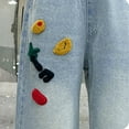 thumbnail image 7 of ZOYOEN Girls Trendy Jeans- Elastic Waist Cute Casual Denim Pants with Pockets Blue Size 6, 7 of 7