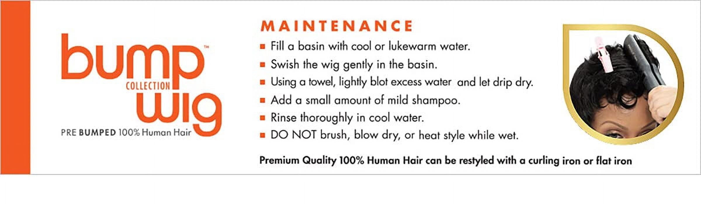 Sensationnel Bump Human Hair Wig - Fab Fringe-Caramel