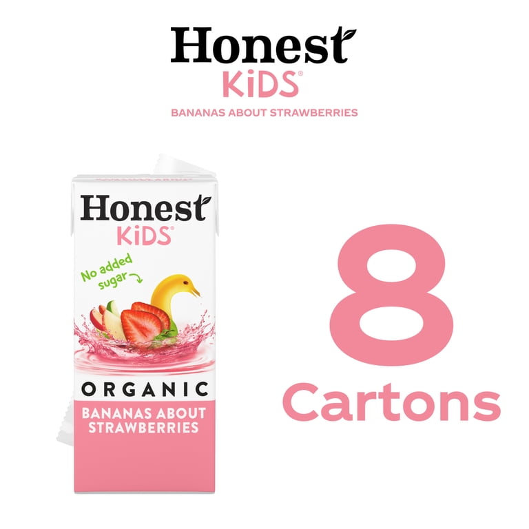 Honest Kids Bananas About Strawberries Organic Juice, 6 fl oz, 40 Pack photo 6