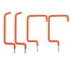 thumbnail image 1 of 4pcs Ganchos de almacenamiento de bicicletas de trabajo pesado conjuntos de ganchos de bicicletas Percha de bicicleta para garaje, 1 of 3