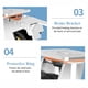 thumbnail image 5 of Ruedas giratorias Juego de 4 Ruedas giratorias industriales Ruedas de Goma for Carro, Muebles, Banco de Trabajo Ruedas for Exteriores, 5 of 6