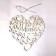 thumbnail image 3 of Moyic Paquete de 2 adornos colgantes en forma de corazón, regalos huecos para mamá de hijas, adornos de madera, accesorios para coche, decoraciones Decoración del hogar JM01287 Moyic HA011736-01, 3 of 6