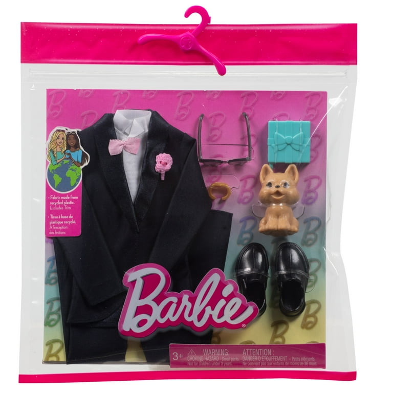 Barbie Groom Fashion Pack for Ken Doll Wedding, Tuxedo 