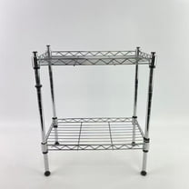 Lasu Storage racks,2 Tier Shelving Unit, Metal Storage Shelves, 400 lbs Capacity per Shelf, 1200 lbs Total, Durable Heavy Duty Shelf, Easy Assembly for Kitchen, Garage, Plant, 35.8"L x 17.7"W x 19.6"