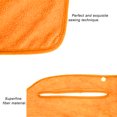 thumbnail image 3 of Toalla de baño de secado rápido de color naranja, bata con faldón ajustable para ducha y spa, suavidad superior, 3 of 8