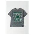 thumbnail image 4 of Women's Gameday Couture  Gray New York Jets Oversized Classic Grind Washed T-Shirt, 4 of 4