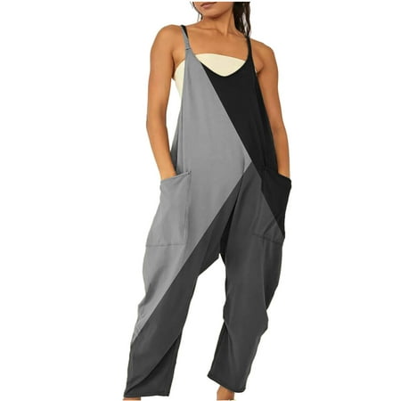 

Plus Size Jumpsuits for Women Casual for Fall Jumpsuits for Women Summer Jumpers Casual Harem Stretchy Baggy Overalls for Women