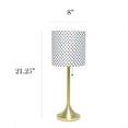 thumbnail image 4 of Lampe de table conique Simple Designs avec abat-jour en tissu, 4 of 9