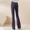 thumbnail image 5 of Lenpel Flare Yoga Pants for Women High Waisted Butt Lifting Bootcut Leggings Comfy Stretchy Gym Bell Bottom Trousers, 5 of 5