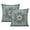 Boho Abstrait Vert-26, variante sur Housses de Coussin Boho à Motifs Double Face Monaco 18x18, Ensemble de 2 - Coussin Décoratif en Coton Doux Vert