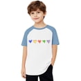 thumbnail image 3 of Zpanxa Girls Shirts Color Print Short Sleeve T Shirt Summer Oversized Crewneck Basic Tee With Polyester Spandex 4 Years, 3 of 6