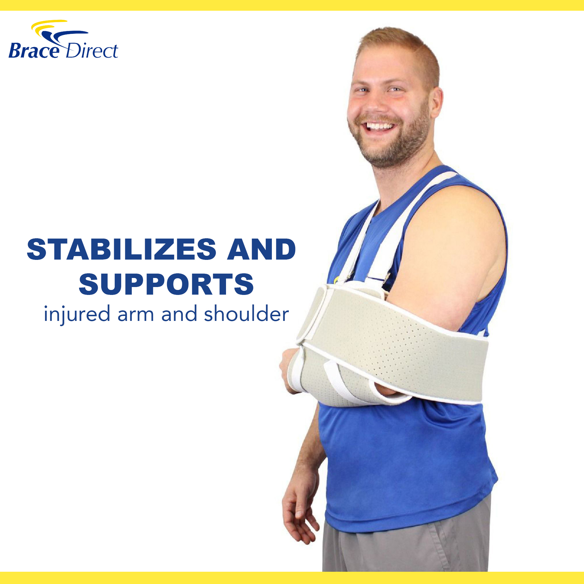 VELPEAU Arm Sling Shoulder Immobilizer, Fits Left or Right Arm, Unisex  (Medium) 