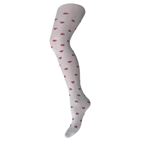 Pink Heart Kids Tights