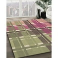 thumbnail image 3 of Ahgly Company Machine Washable Indoor Square Transitional Raspberry Purple Area Rugs, 7' Square, 3 of 7