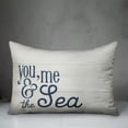 thumbnail image 3 of Creative Products You Me Sea White Wood Navy 14x20 Spun Poly Pillow, 3 of 3