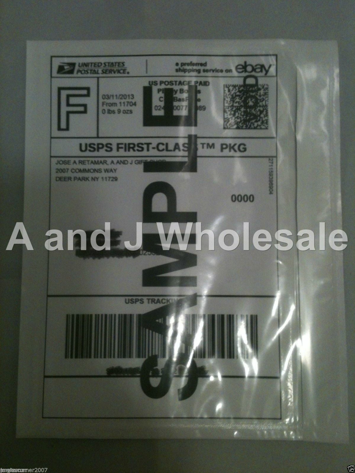 200 Clear Packing List Postage Shipping Label Envelopes 7x5.5 Self