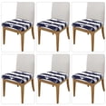 thumbnail image 2 of Honeii Anchors Print Square Cushion Cover with Elastic Band & Ties,Sofa Cushion Covers,Furniture Protector for Living Room,Washable Sofa Seat Slipcover-Six Piece, 2 of 7