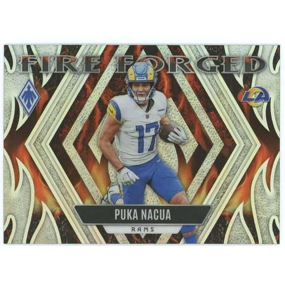 NFL 2023 Panini Phoenix Fire Forged Puka Nacua FF-8 (Rookie)