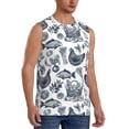 thumbnail image 2 of Kdxio Chicken And Fish for Men's Muscle T-shirt,Sleeveless for Workout Running Athletic Gym Lounge Casual, 2 of 7