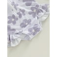 thumbnail image 6 of Toddler Infant Baby Girl One-Piece Swimsuit Rash Guard Zipper Long Sleeve Swimwear Bathing Suit with Sun Hat Set Beach Wear, 6 of 7