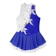 thumbnail image 3 of Eandarui Kids Girls Sleeveless Shiny Rhinestone Figure Skating Gymnastic Tank Leotard Dress Ballet Blue 8, 3 of 6