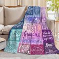 thumbnail image 2 of Best Grandma Butterfly Blanket Gifts from Grandchildren for Grandma Mothers Day Christmas Birthday Gifts 40'' X 50''Grandma Blanket Bday Presents from Grandaughter Grandson, 2 of 7