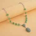 thumbnail image 2 of Green Aventurine  Mix Silvertone Necklace for Women Jewelry for Women Size 18-20" Ct 57.4 Birthday Christmas Gifts, 2 of 6