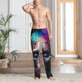 thumbnail image 2 of Balery Modern Abstract Colorful Skull B Pantalones de pijama para hombre, pijama ultraligero, pantalón de descanso-3X-Large, 2 of 6