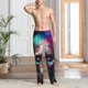 thumbnail image 2 of Balery Modern Abstract Colorful Skull B Pantalones de pijama para hombre, pijama ultraligero, pantalón de descanso-X-Large, 2 of 6