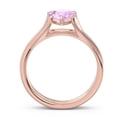 thumbnail image 4 of Diamond-Capitals 2.00 Carat Pear Cut Pink Sapphire Gemstone New Solitaire Wedding Ring for Women 18K Rose Gold Size 8.5, 4 of 8