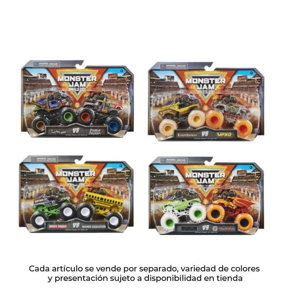 Monster Trucks Spin Master Monster Jam Plástico Multicolor 2 Piezas