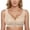 Beige, variant on Women Simple Solid Bra Seamless Comfort Bra Ice Silk Full Coverage Support Underwear for All Day Wear XXL Beige
