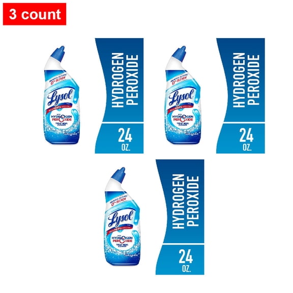 Lysol Hydrogen Peroxide Toilet Bowl Cleaner Cool Spring Breeze 24 fl oz - 3 count