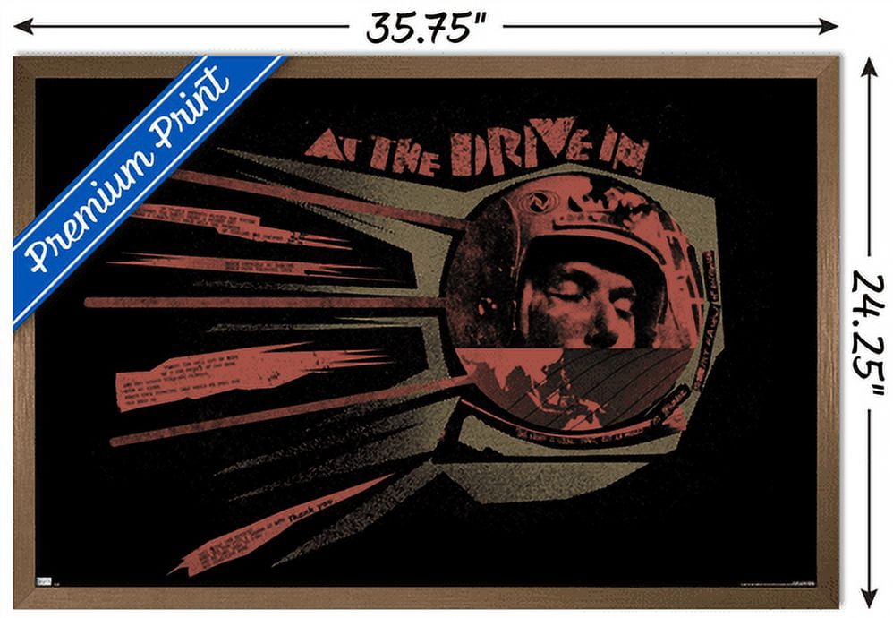 At the Drive-In - Sputnik Wall Poster, 22.375" x 34", Framed