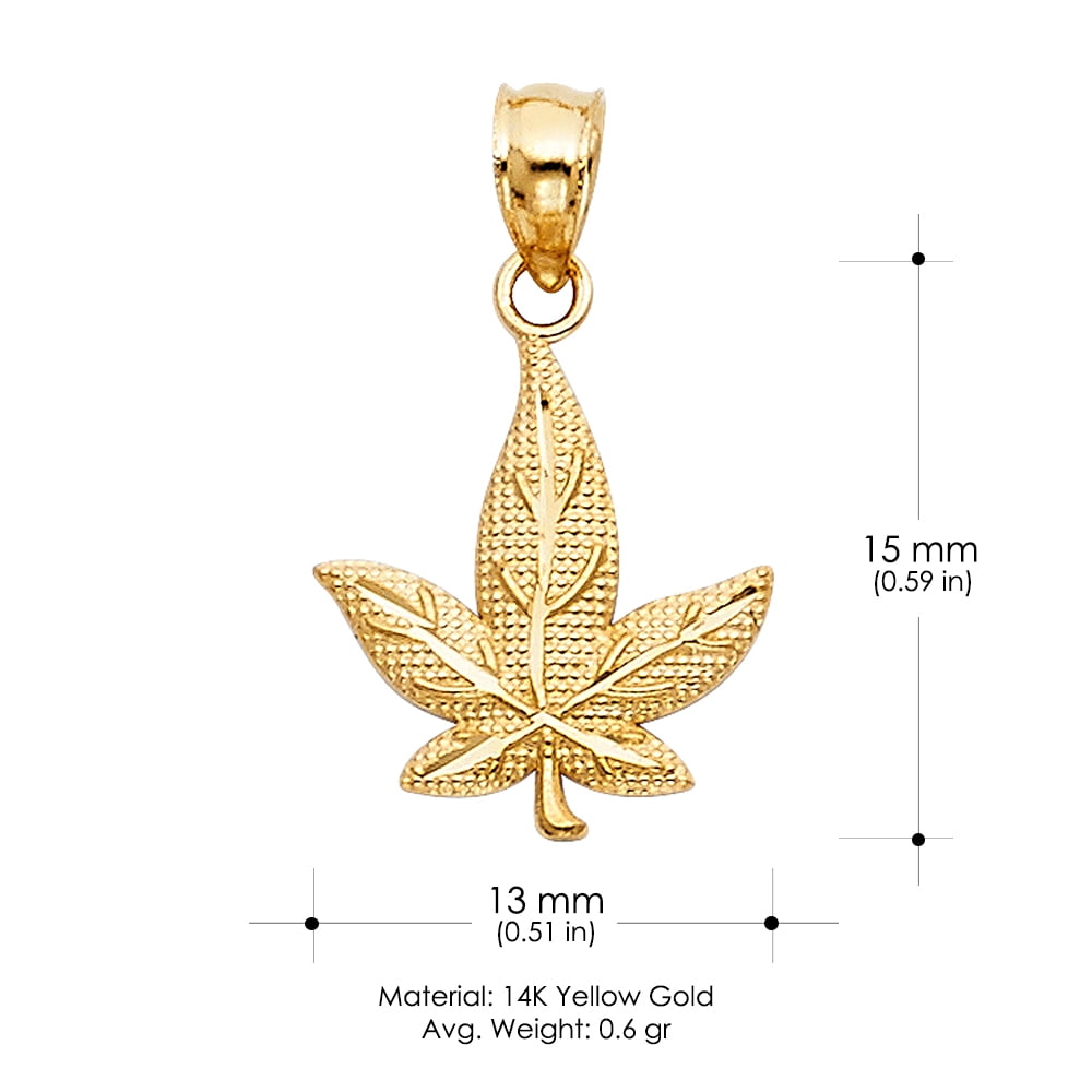 Height 15 MM Width 10 MM 14K Yellow Gold Cat Pendant