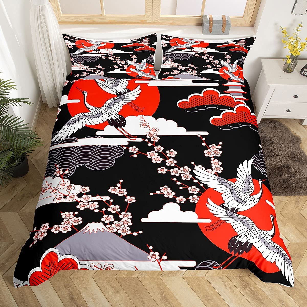 Ski Duvet Cover 3 Pieces Extreme Sports Theme Comforter Cover Set Queen Ski Sports Decor Bedding Set for Adult Teen Kids Boys Snow Mountain Printed Decor Simple Soft Duvet Cover with Zipper Ties
