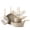 Natural Linen, variant on PRICUSIS Ceramic Nonstick 9 PCS Cookware Set, Non Toxic Frying Pan & Sauce Pan & Saute Pan, Induction Compatible & Dishwasher Safe