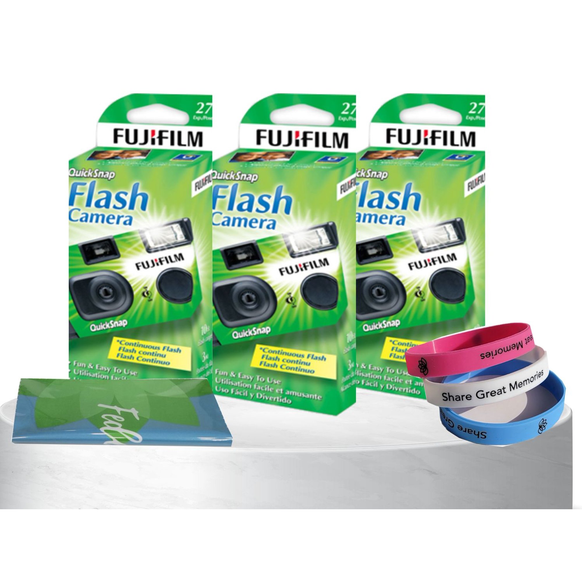 Lot De 5 Appareils Photo Jetables Fujifilm Quicksnap Flash - 27 Photos Par Appareil, ISO 400