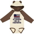 thumbnail image 3 of Inktastic Firefighter Grandpa Fireman Flag Boys or Girls Long Sleeve Baby Bodysuit, 3 of 5